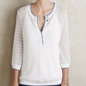 Anthro Postmark Knit Half Sleeve Top